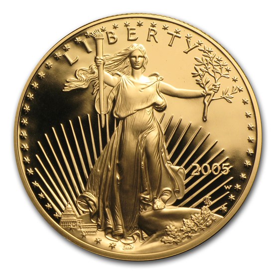 2005-W 1 oz Proof American Gold Eagle (w/Box &amp; COA)