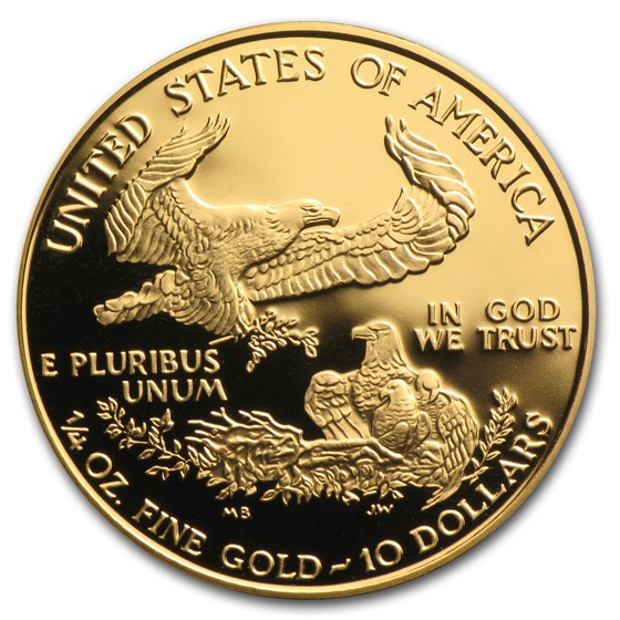 1998-W 1/4 oz Proof American Gold Eagle (w/Box &amp; COA)