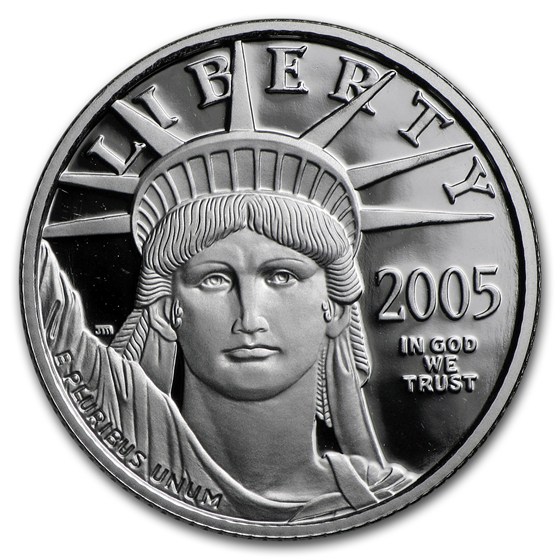 2005-W 1/4 oz Proof American Platinum Eagle (w/Box &amp; COA)