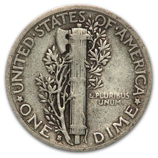 1931-S Mercury Dime Good/Fine
