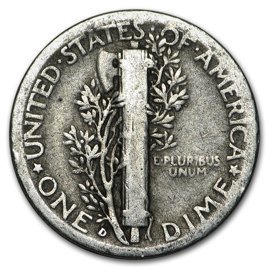 1936-D Mercury Dime Good/VF