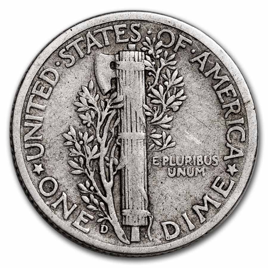 1937-D Mercury Dime Good/VF