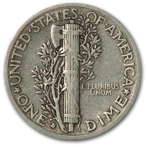 1938-S Mercury Dime Good/VF