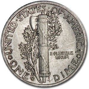 1937-D Mercury Dime XF