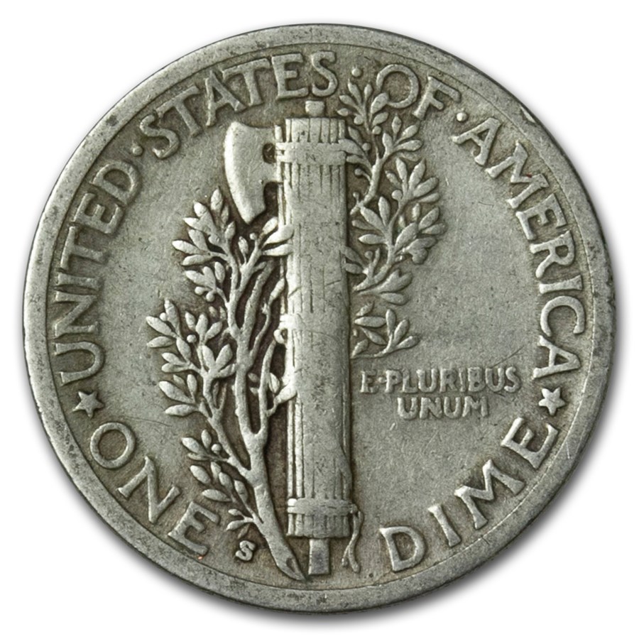 1937-S Mercury Dime XF