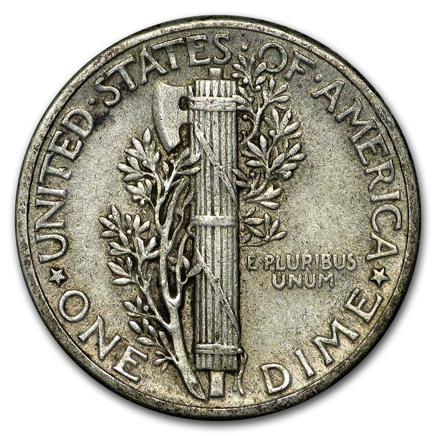 1940 Mercury Dime XF