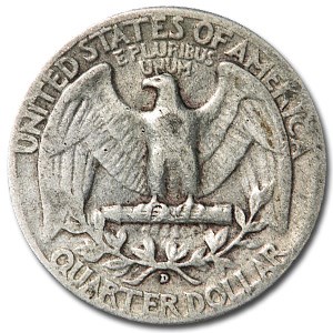 1936-D Washington Quarter Good/VG