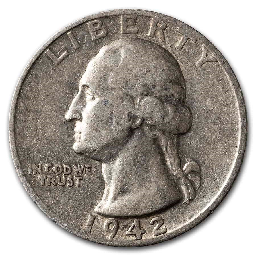 1942-S Washington Quarter Good/VF