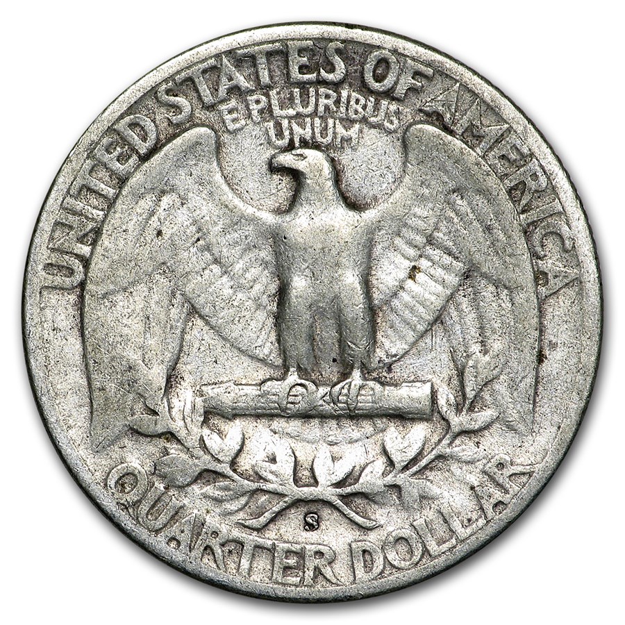 1945-S Washington Quarter Good/XF