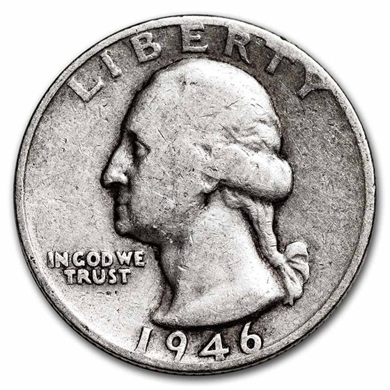 1946-D Washington Quarter Good/XF
