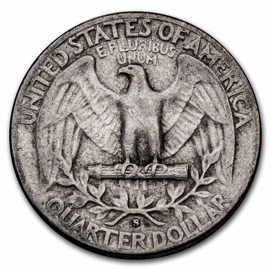 1950-S Washington Quarter VG/XF