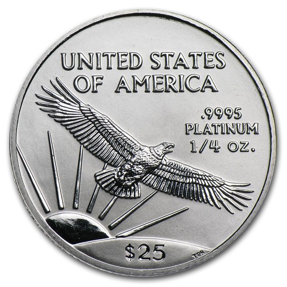 2002 1/4 oz American Platinum Eagle BU