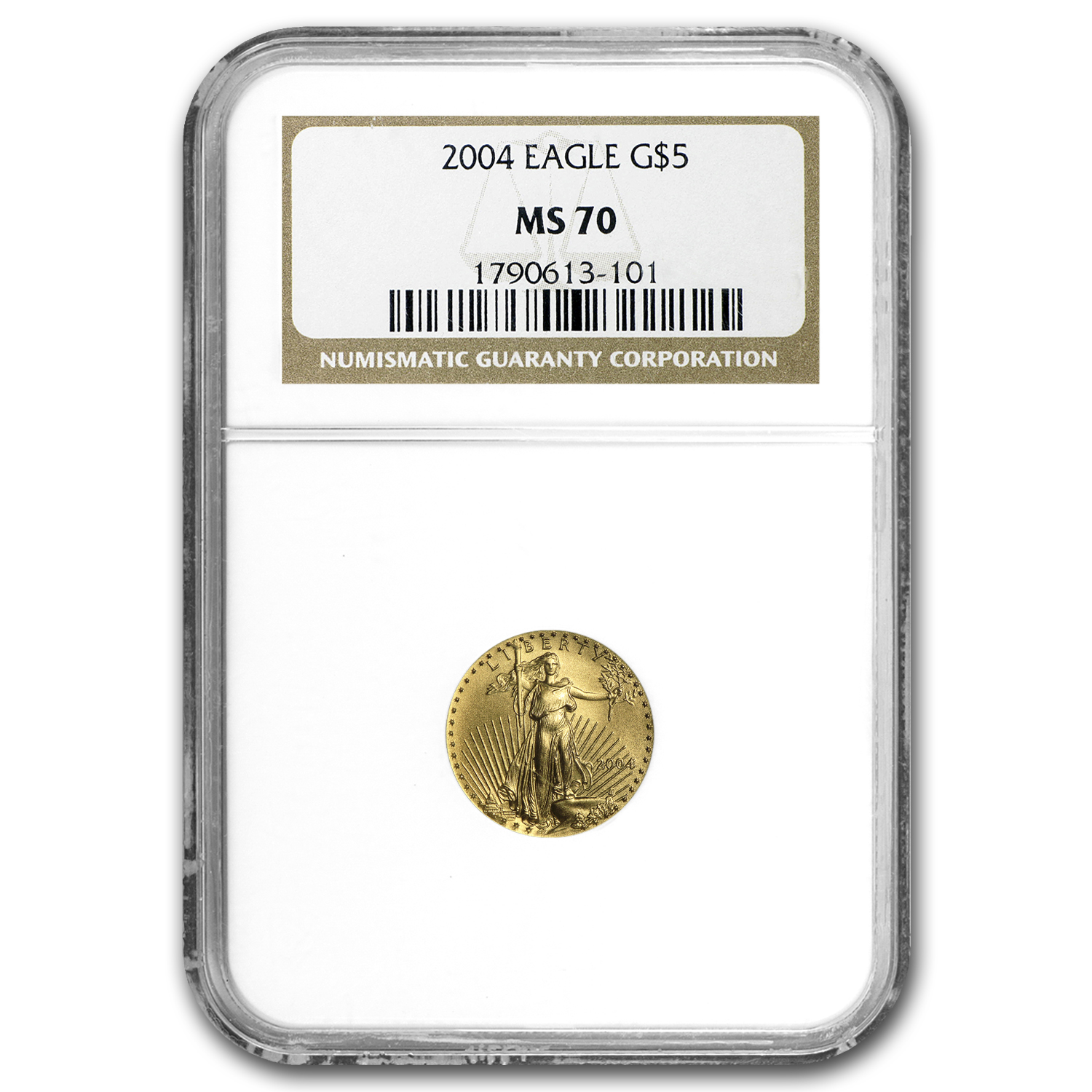 2004 1/10 oz American Gold Eagle MS-70 NGC