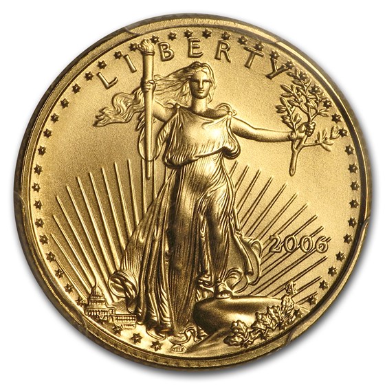 2006 1/10 oz American Gold Eagle MS-70 PCGS (FS)