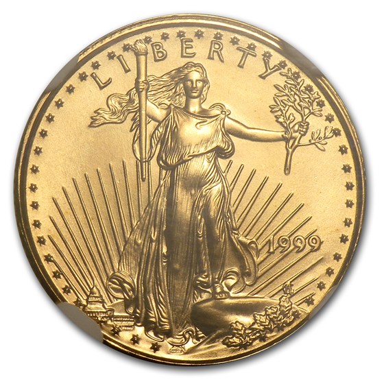1999 1/10 oz American Gold Eagle MS-69 NGC
