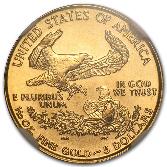 1999 1/10 oz American Gold Eagle MS-69 NGC