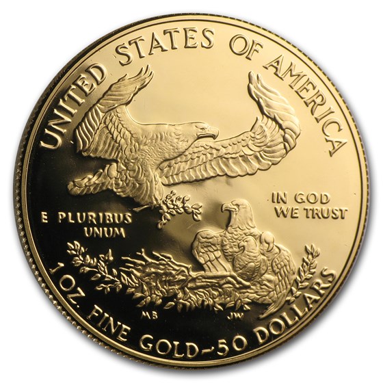 1993-W 1 oz Proof American Gold Eagle (w/Box &amp; COA)