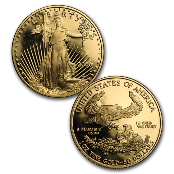 2006-W 4-Coin Proof American Gold Eagle Set (w/Box &amp; COA)