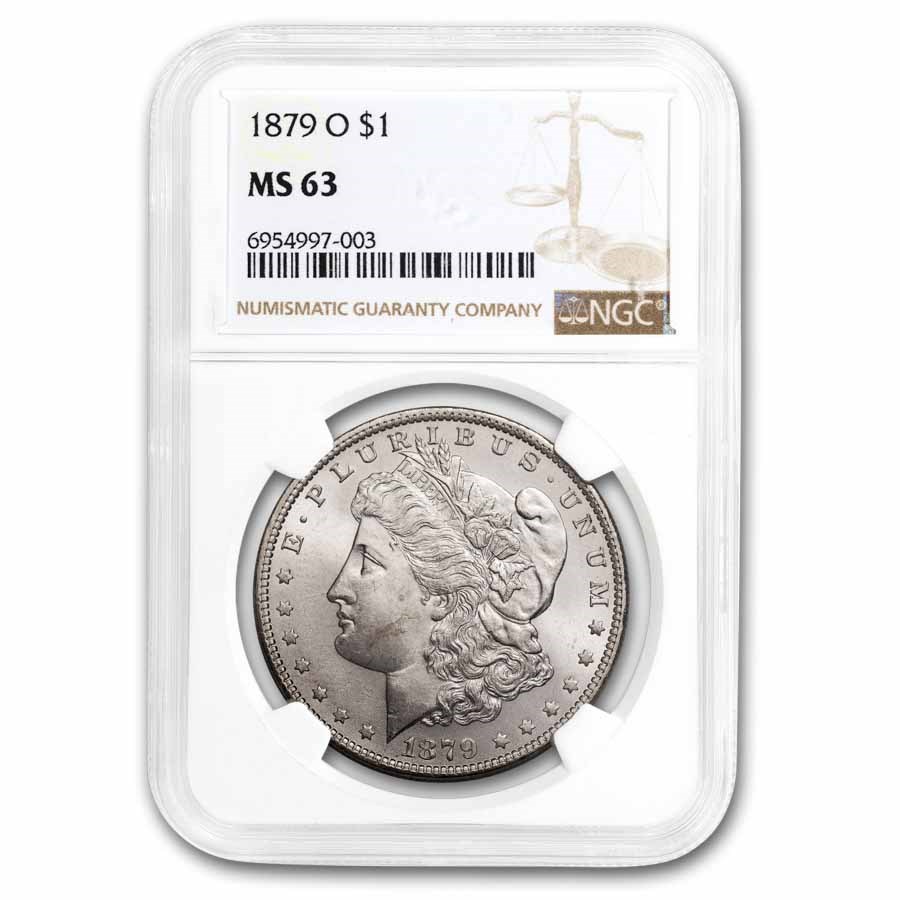 1879-O Morgan Dollar MS-63 NGC