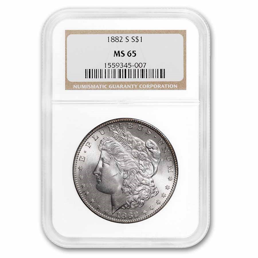 1882-S Morgan Dollar MS-65 NGC
