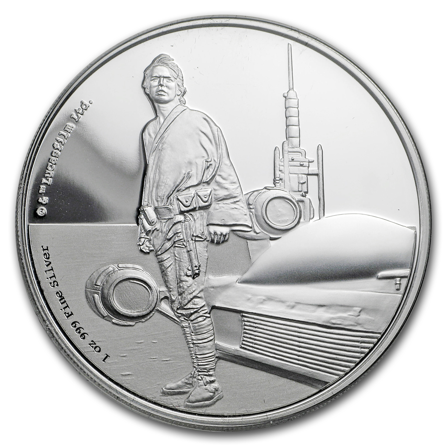 2017 Niue 1 oz Silver $2 Star Wars Luke Skywalker (w/Box & COA) 2017 Niue 1 oz Silver $2 Star Wars Luke Skywalker (w/Box & COA)