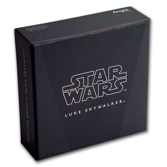 2017 Niue 1 oz Silver $2 Star Wars Luke Skywalker (w/Box &amp; COA)
