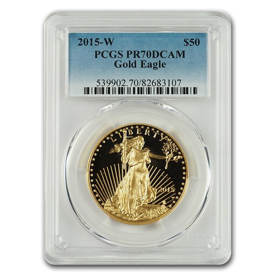 2015-W 4-Coin Proof Gold Eagle Set PR-70 PCGS