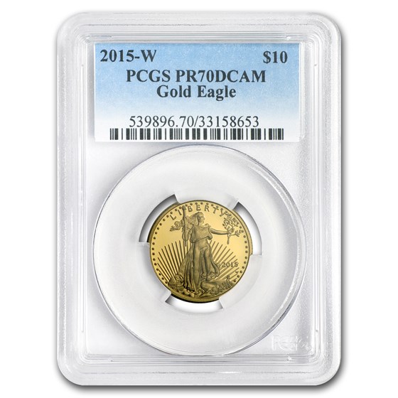 2015-W 4-Coin Proof Gold Eagle Set PR-70 PCGS