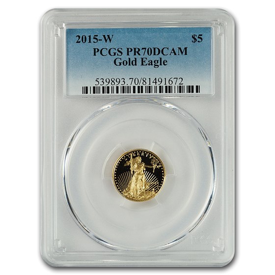 2015-W 4-Coin Proof Gold Eagle Set PR-70 PCGS