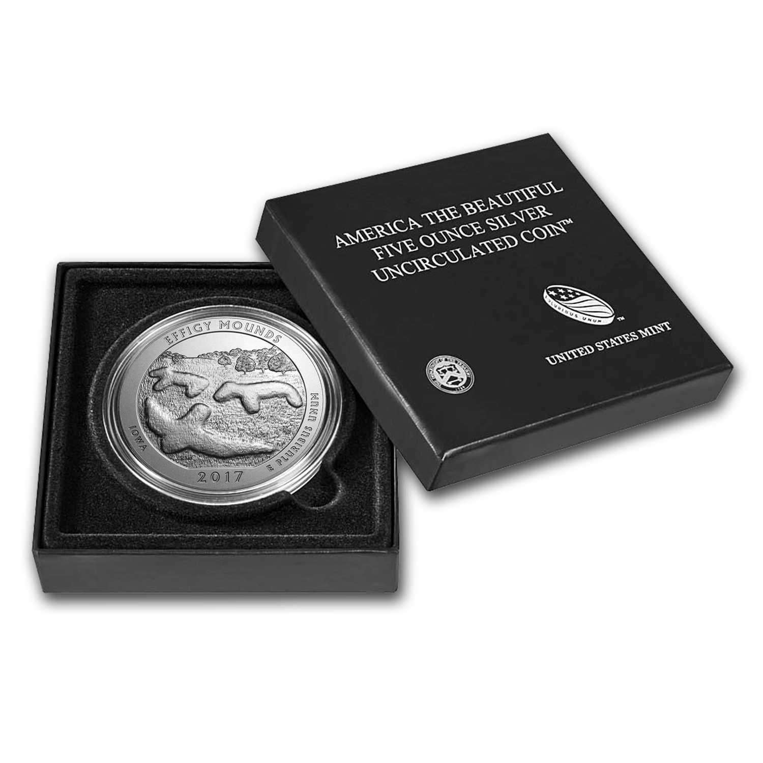 2017-P 5 oz Silver ATB Effigy Mounds (w/Box & COA)