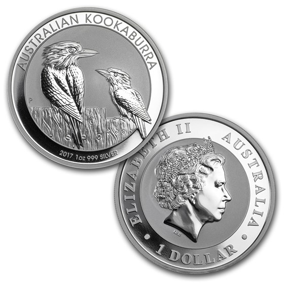 2017 Australia Silver Kookaburra 2-Coin Set BU/Proof