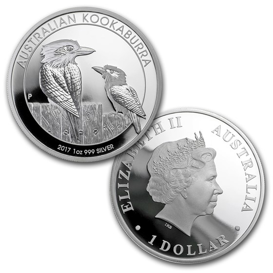 2017 Australia Silver Kookaburra 2-Coin Set BU/Proof