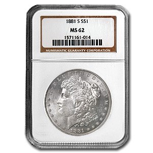 1881-S Morgan Dollar MS-62 NGC 1881-S Morgan Dollar MS-62 NGC