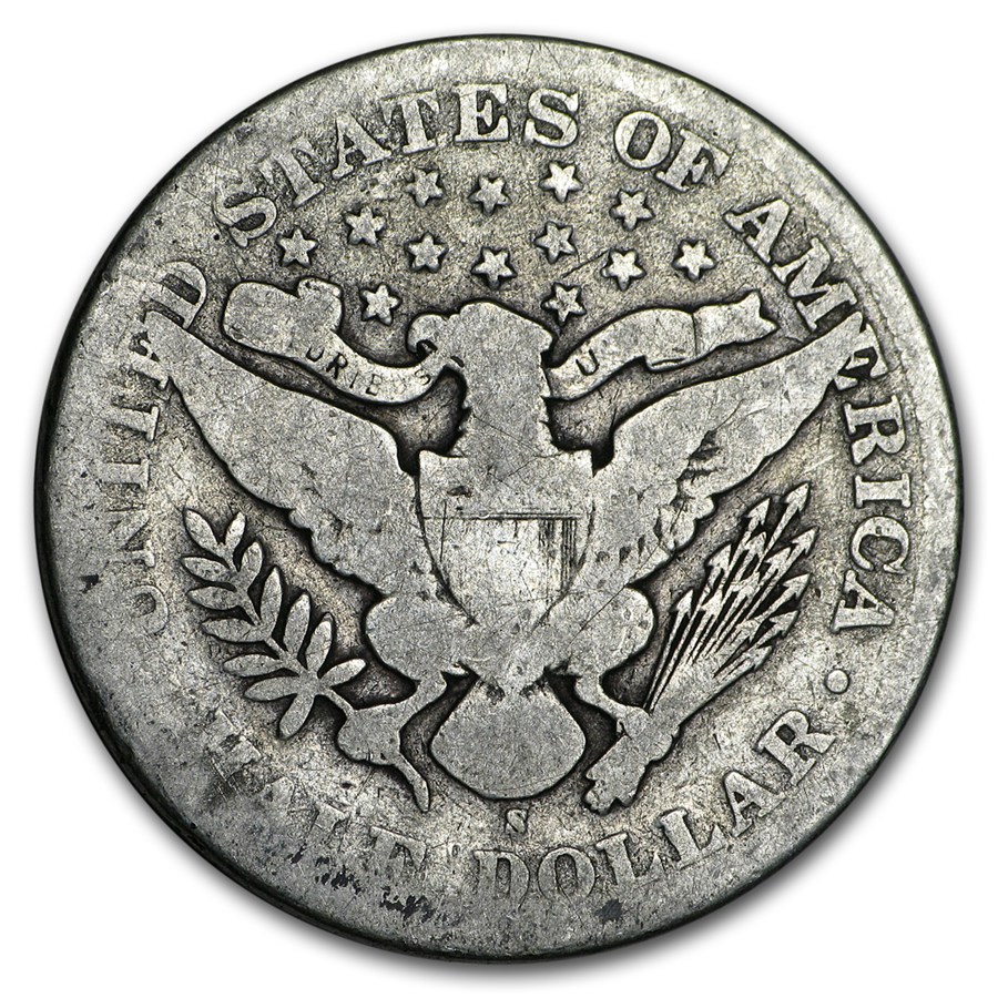 1898-S Barber Half Dollar Good