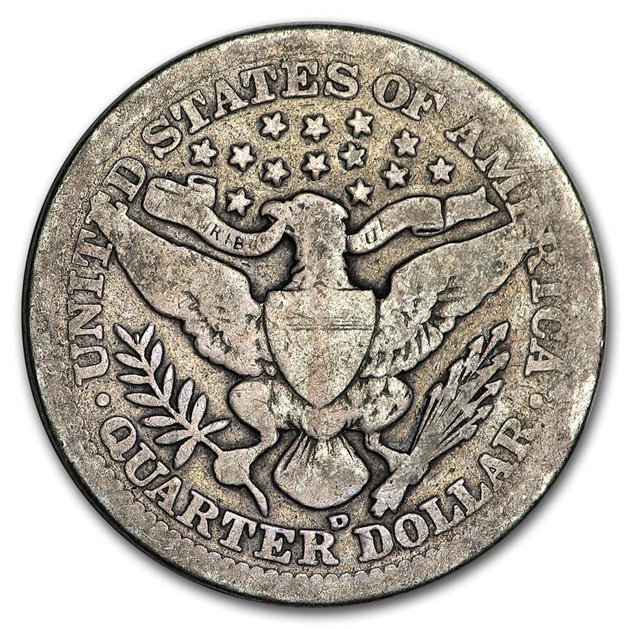 1908-D Barber Quarter Good/VG