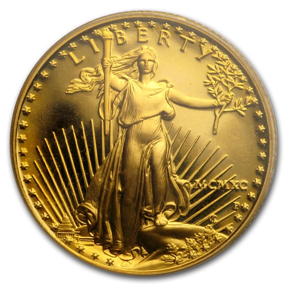 1990-P 1/4 oz Proof American Gold Eagle PR-69 DCAM PCGS