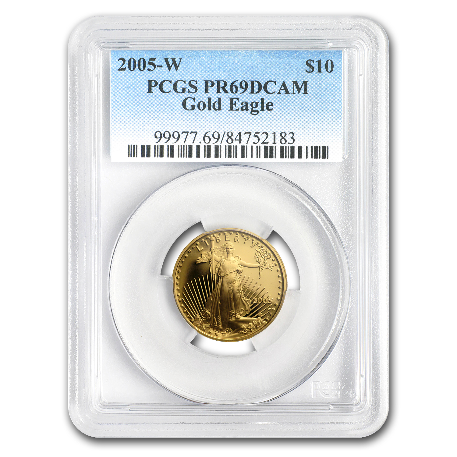 2005-W 1/4 oz Proof American Gold Eagle PR-69 PCGS