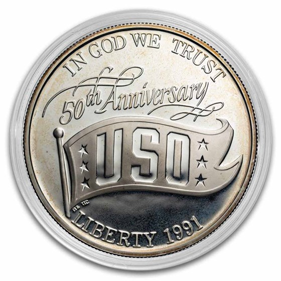 U.S. Mint $1 Silver Commem BU/Proof (ASW .7734 oz, Capsule Only)