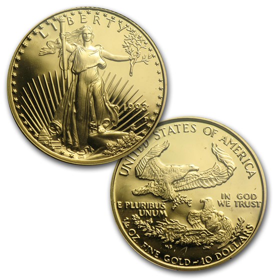 1993 5-Coin Proof Gold &amp; Silver Philadelphia Set (w/Box &amp; COA)