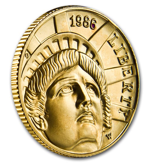 U.S. Mint Gold $5 Commem BU/Proof (AGW .24187 oz, Capsule only)