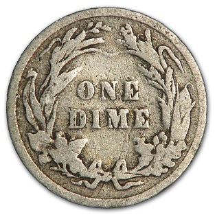 1900 Barber Dime Good/VG