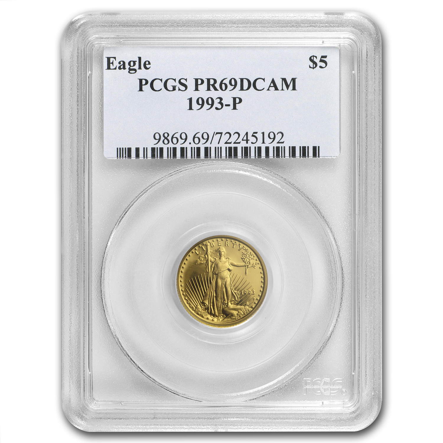 1993-P 1/10 oz Proof American Gold Eagle PR-69 PCGS