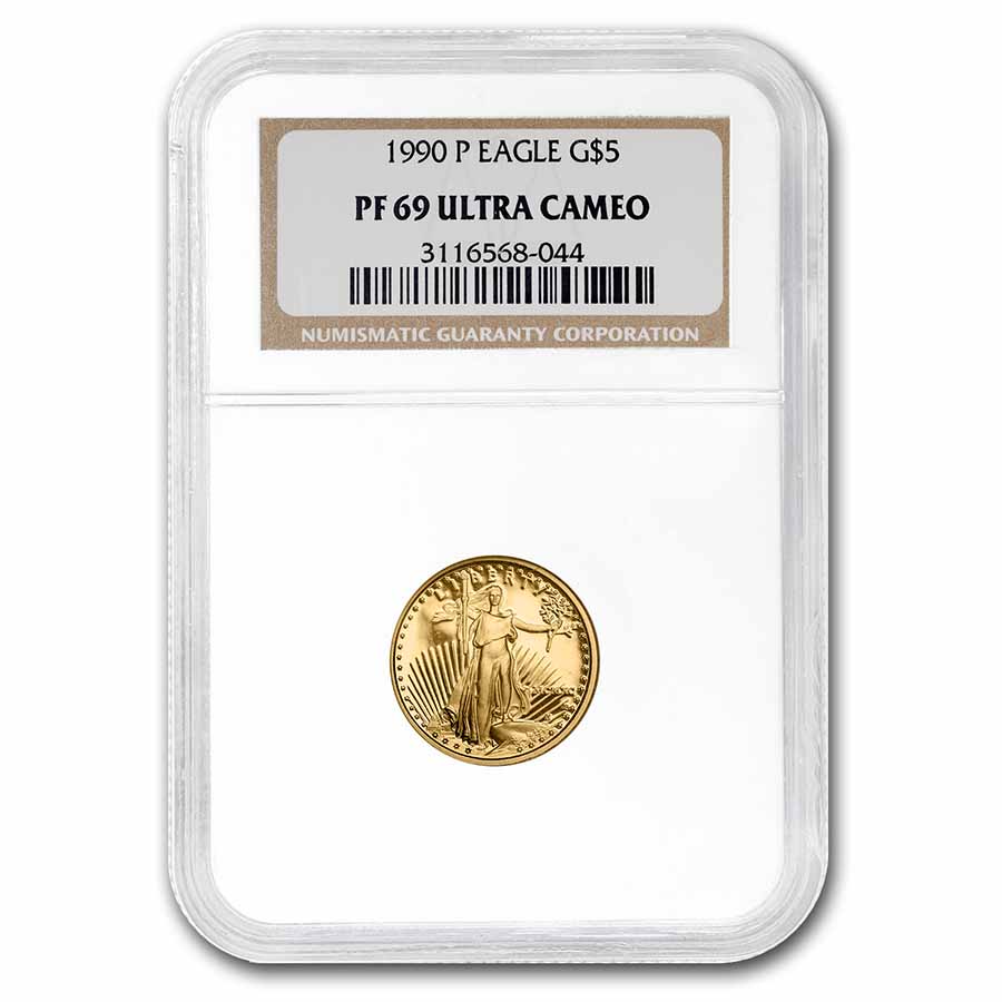 1990-P 1/10 oz Proof American Gold Eagle PF-69 NGC