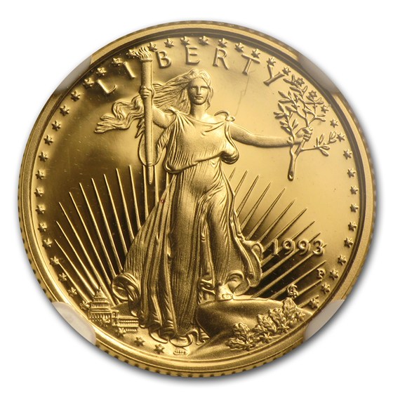 1993-P 1/10 oz Proof American Gold Eagle PF-69 UCAM NGC