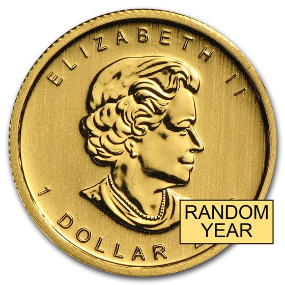Canada 1/20 oz Gold Maple Leaf (Random Year)