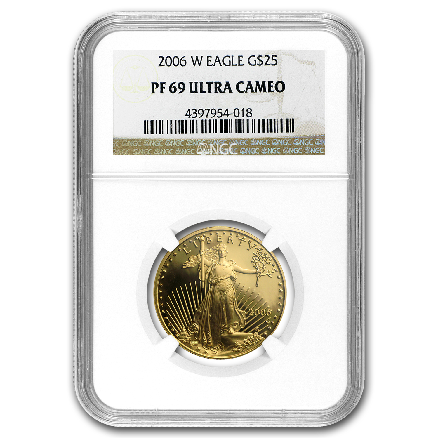 2006-W 1/2 oz Proof American Gold Eagle PF-69 UCAM NGC