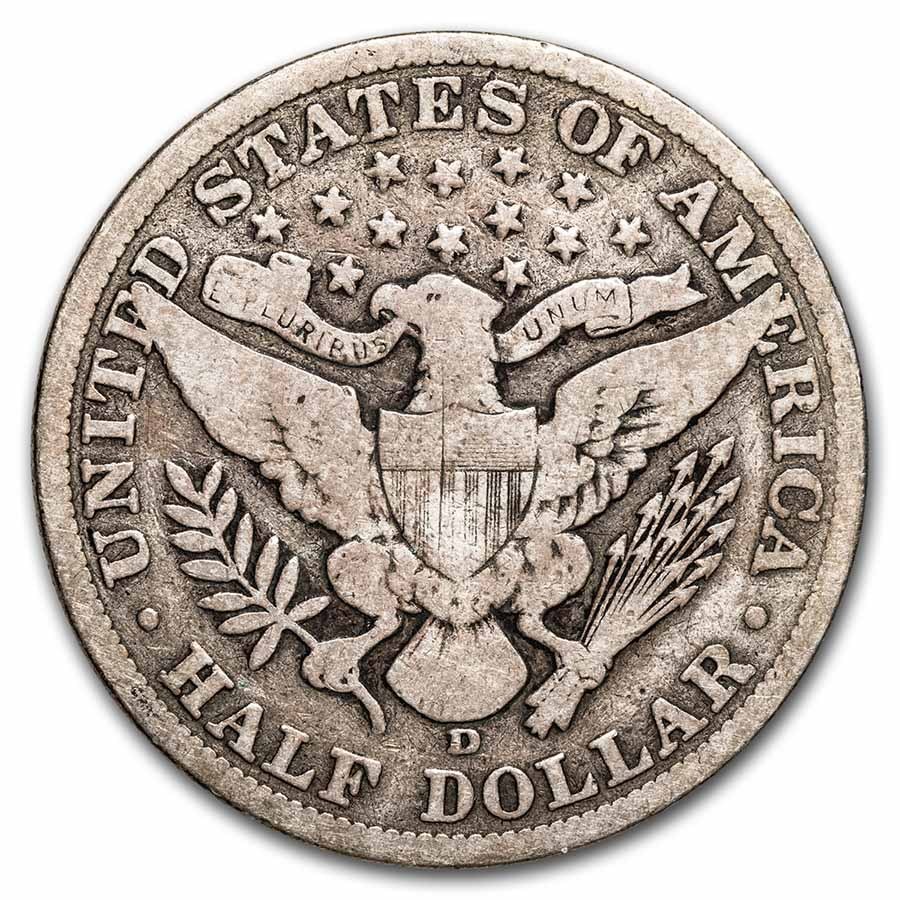 1906-D Barber Half Dollar VG