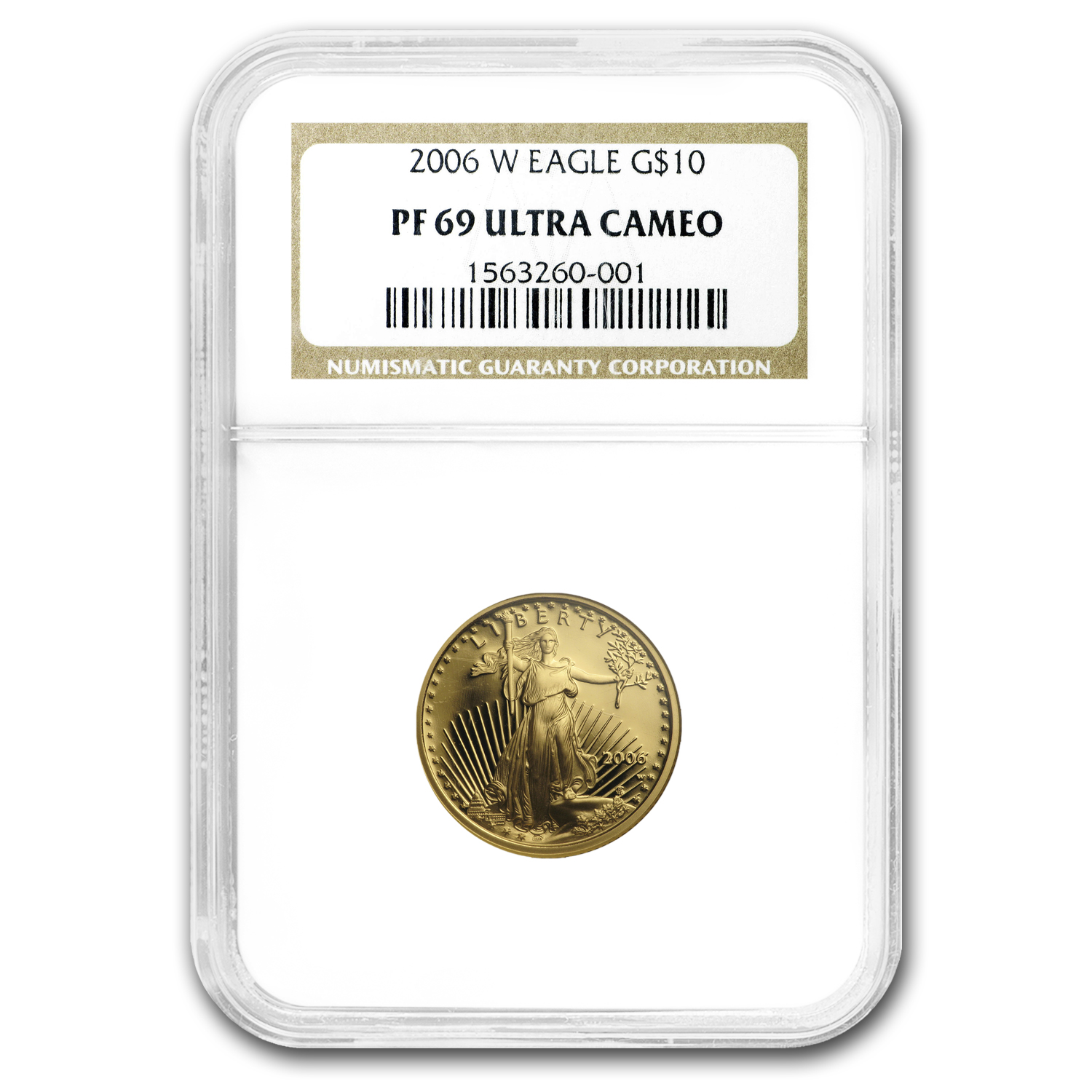 2006-W 1/4 oz Proof American Gold Eagle PF-69 UCAM NGC