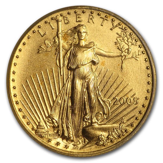 2005 1/10 oz American Gold Eagle MS-69 PCGS