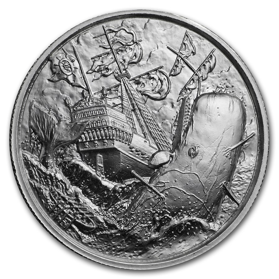 2 oz Silver UHR Round - Privateer Series: The White Whale